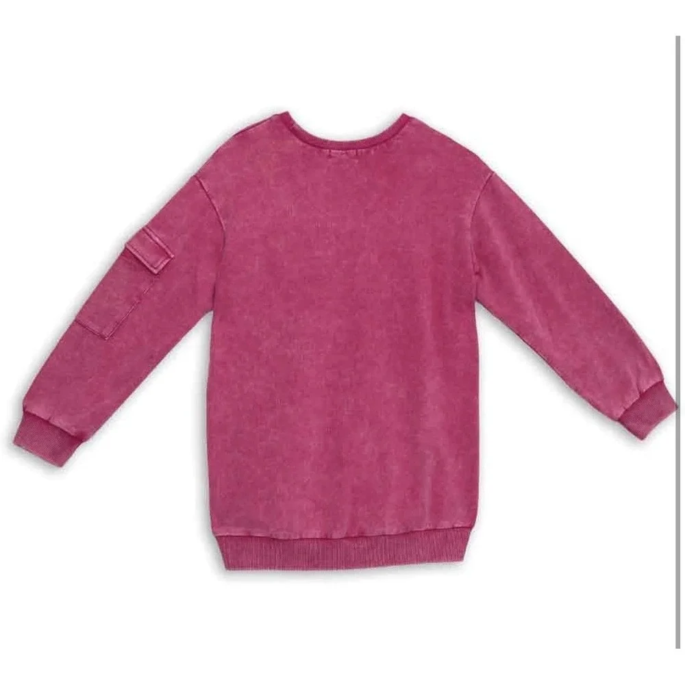 Speechless Girls' Long Sleeve French Terry Sweatshirt Tunic Size Small